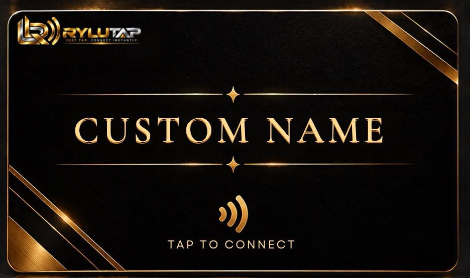 RYLUTAP card back with CUSTOM NAME
