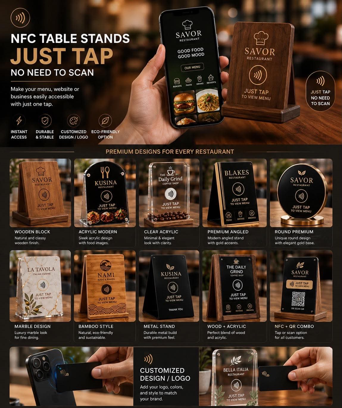 Restaurant & Coffee Shop Menus showcase